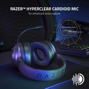هدفون گیمینگ با سیم ریزر مدل Kraken V3 RGB